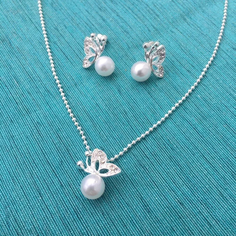 Butterfly Jewelry Set - Picture 1 of 7